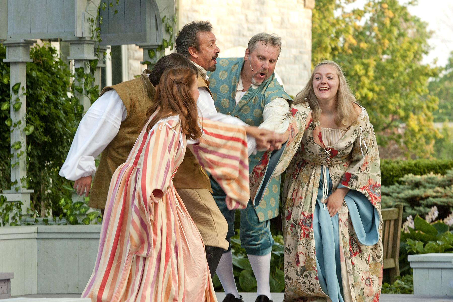 Performers during the annual Shakespeare at the Castle event